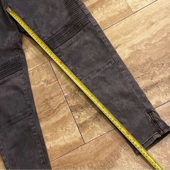 Zara Z1975 Basic Denim Dept Skinny Jeans Gray Women’s Distressed Size 4 Zip Legs - Picture 3 of 9